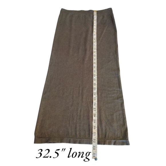 ZARA Dark Grey Seamless Fitted Tube Midi Skirt NWOT Size M/ L - Picture 10 of 12